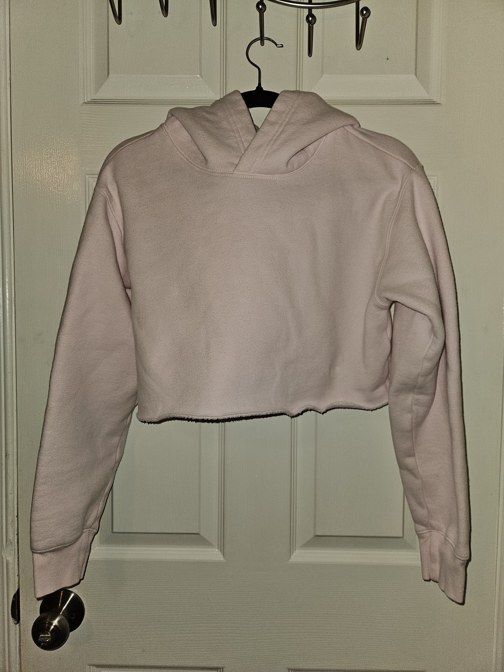 TNA Cropped Hooded Sweatshirt - Light Pink